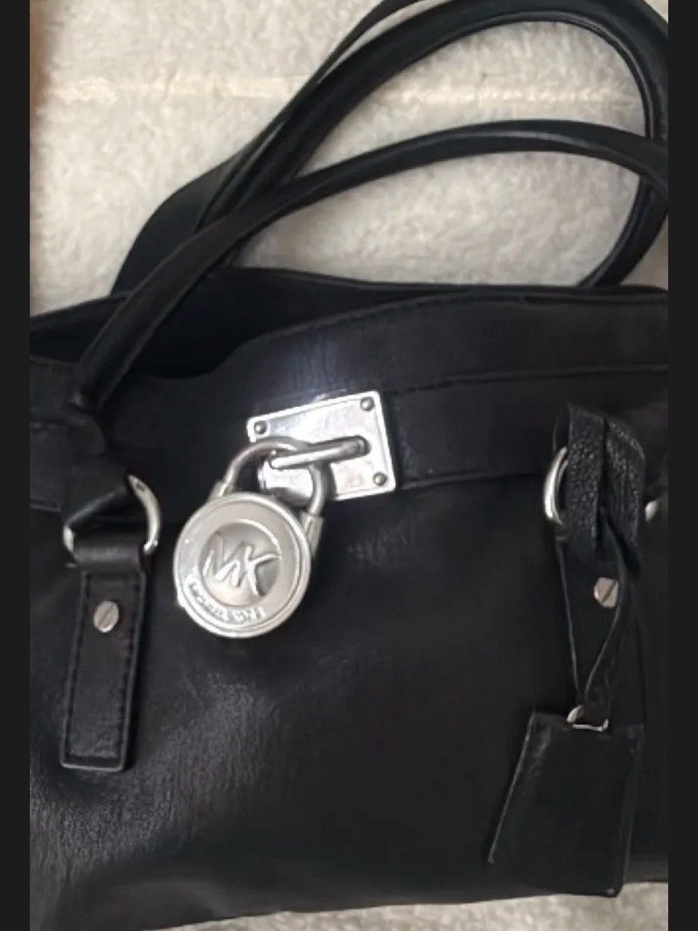 Michael Kors Black leather satchel